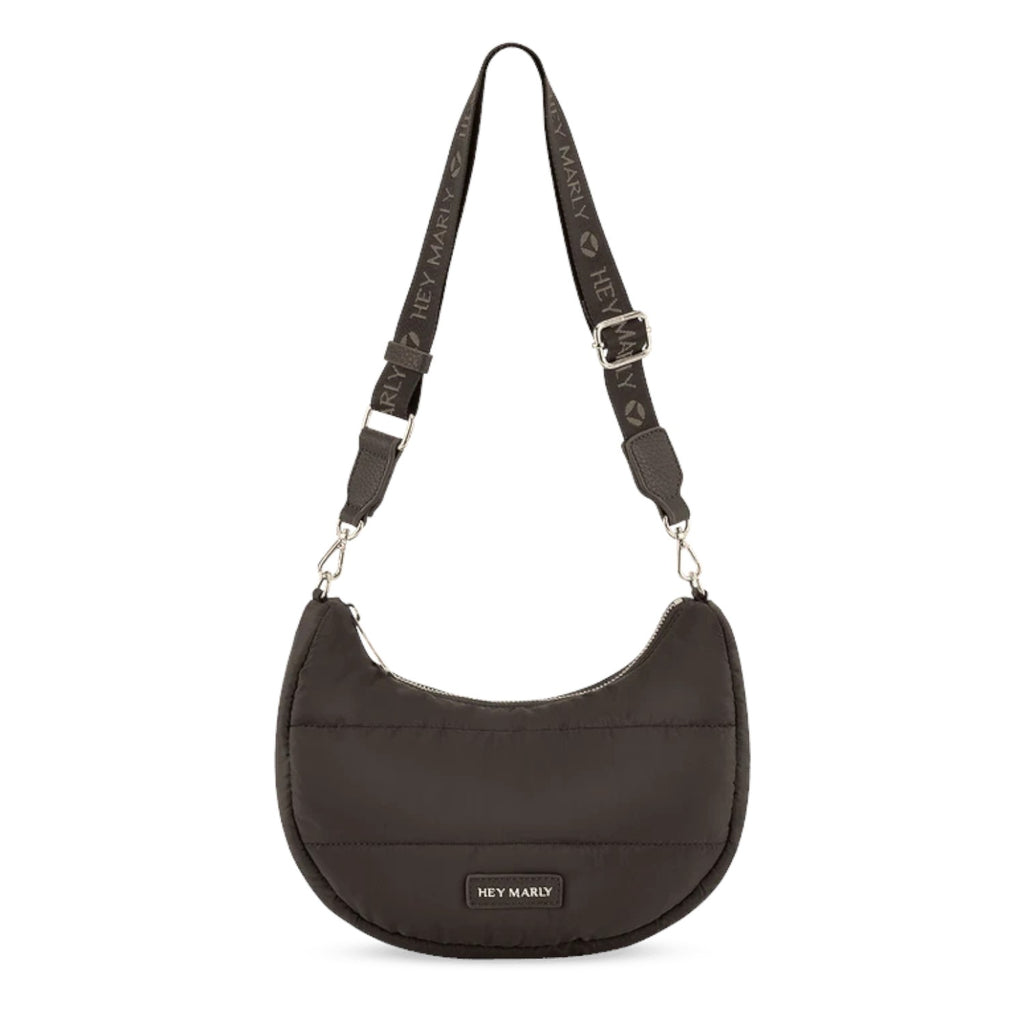 Lieblingstasche Lifetime Buddy S black quilted crescent shoulder bag with branded adjustable strap