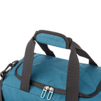 Lieblingstasche Lightstyler Duffle L in teal blue with black handles and double zipper closure