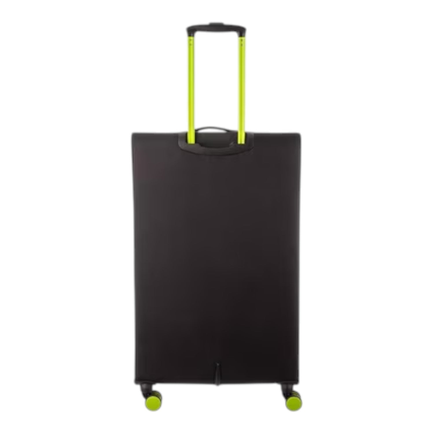 Lieblingstasche Lightstyler Spinner L large black suitcase with vibrant lime green telescopic handle and wheels