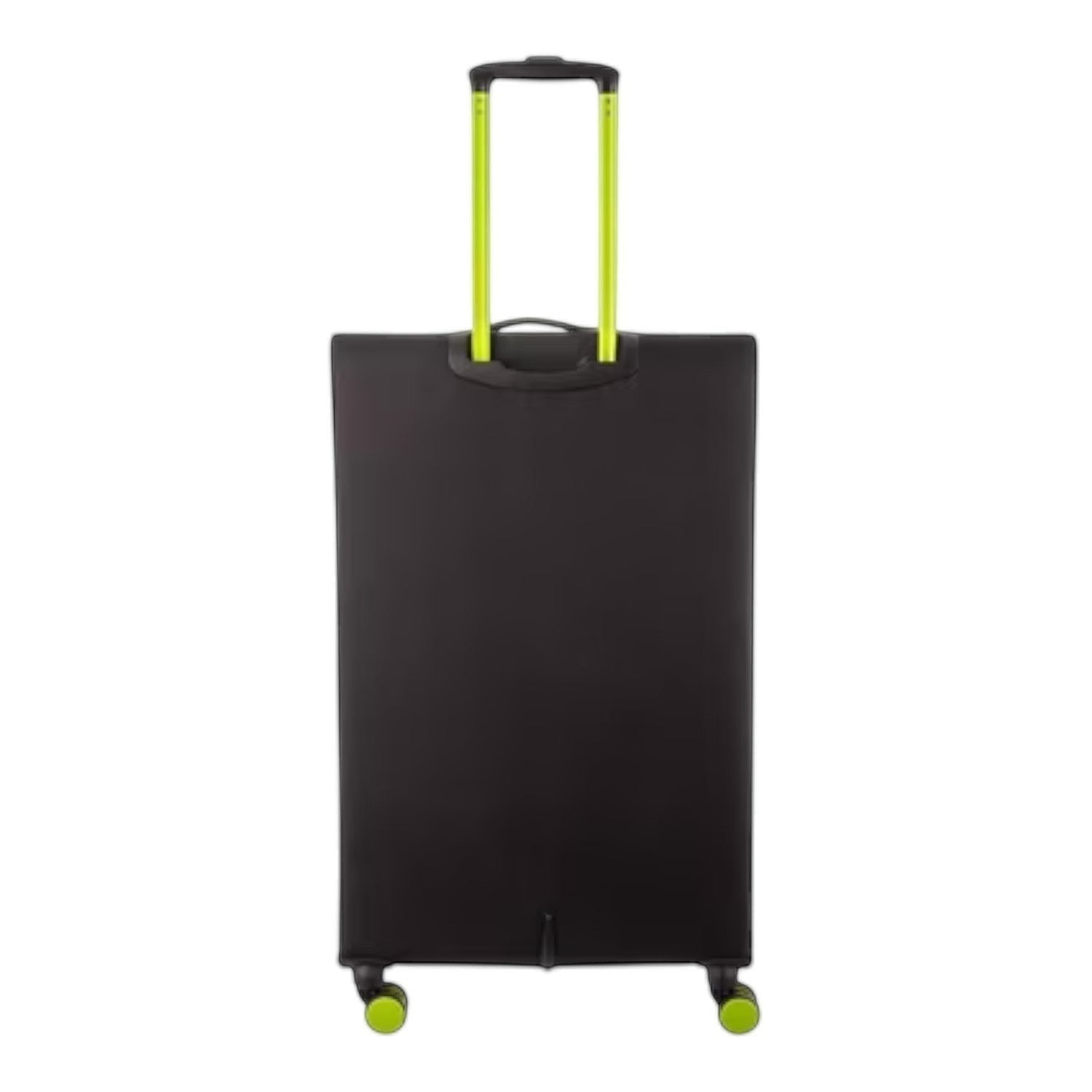 Lieblingstasche Lightstyler Spinner L large black suitcase with vibrant lime green telescopic handle and wheels