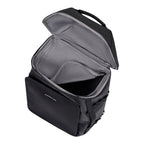 Lieblingstasche Lisbon Duffle Backpack L in black with a wide-opening main compartment and grey interior lining