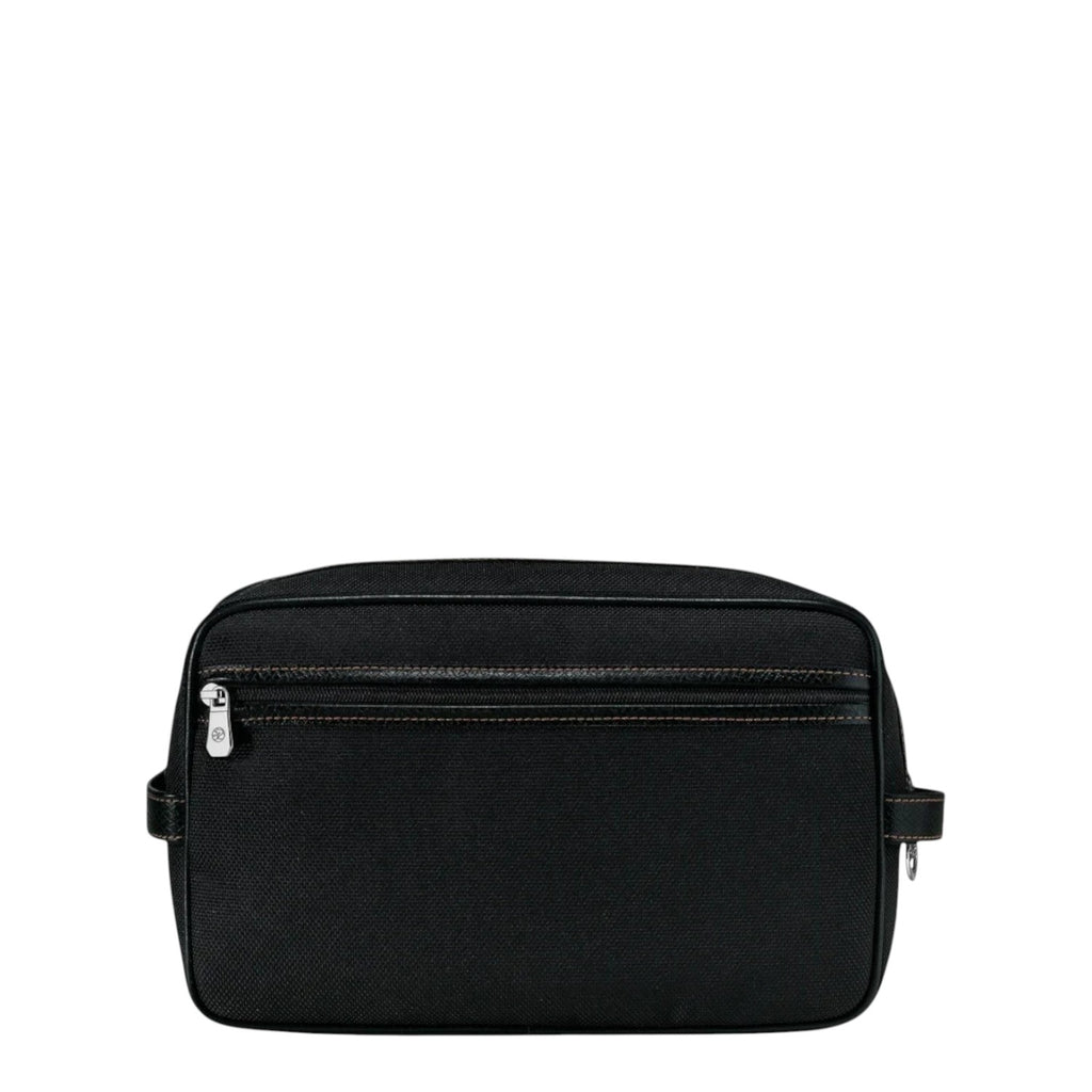 Lieblingstasche Longchamp Boxford black toiletry bag with two zippered compartments and durable fabric construction