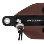 Lieblingstasche Longchamp Le Pliage Energy brown recycled nylon handbag with black rope zipper pull detail
