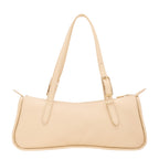 Lieblingstasche Looong shoulder bag in cream beige with adjustable buckle straps and a sleek minimalist design.