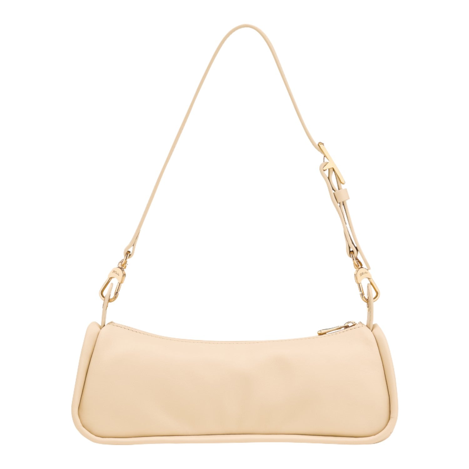 Lieblingstasche Looong Schultertasche S in cream beige with an adjustable shoulder strap and gold-tone hardware.