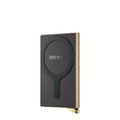 Lieblingstasche Secrid Cardprotector for MagSafe in a premium fluted gold and black finish with magnetic ring