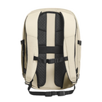 Back view of the Lieblingstasche Midi20 beige city backpack with padded shoulder straps and breathable back panel