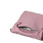 Lieblingstasche Midori RE lite dusty pink backpack with a zippered front pocket and smooth synthetic material