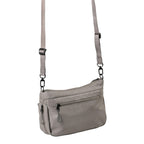 Lieblingstasche Mogami RE lite grey crossbody bag with adjustable strap and multiple zippered pockets