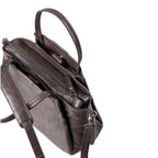 Lieblingstasche Mrs. Chiffon Pie dark brown leather handbag with top handles and a secure zippered main compartment