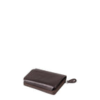 Lieblingstasche Myrtle dark brown leather wallet with a secure wrap-around zipper closure