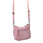 Lieblingstasche Nanuki RE lite dusty pink crossbody bag with adjustable strap and multiple zippered pockets