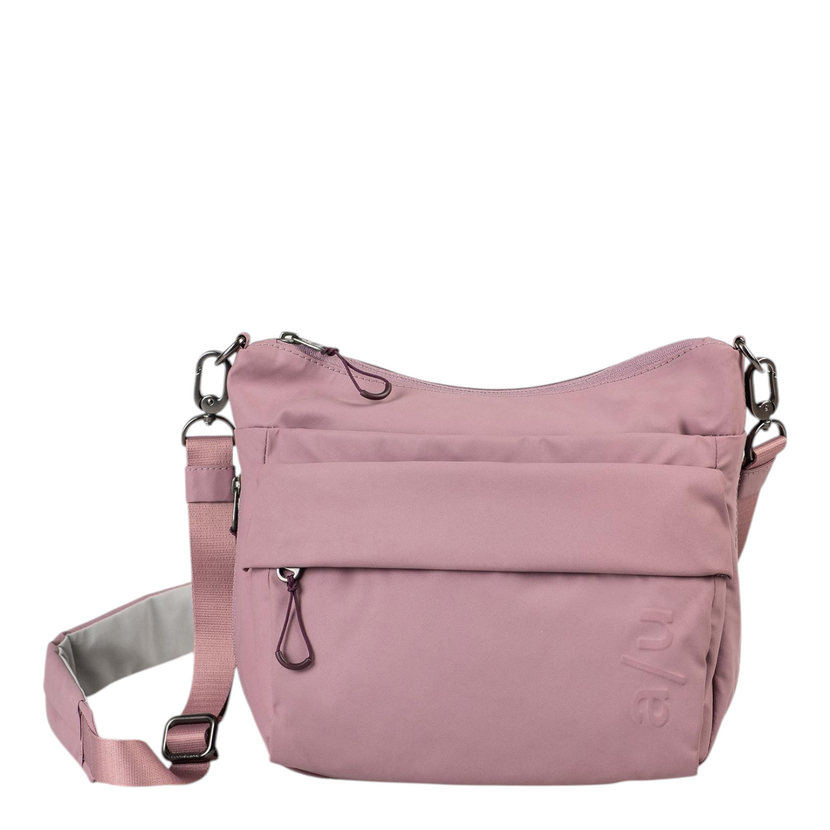 Lieblingstasche Nanuki RE lite dusty pink crossbody bag with adjustable strap and front zip pocket