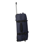 Lieblingstasche navy blue large rolling travel bag with telescopic handle and compression straps.