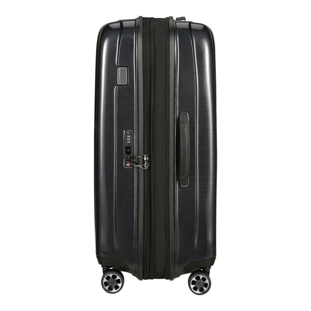 Lieblingstasche NEXIS Spinner 76/28 Exp black hard-shell suitcase with TSA lock and four spinner wheels