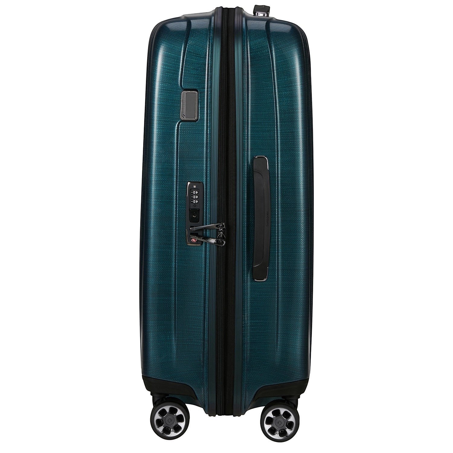 Lieblingstasche NEXIS Spinner 70/26 expandable suitcase in dark teal with a textured hardshell and TSA lock