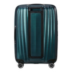 Lieblingstasche NEXIS Spinner 76/28 expandable suitcase in metallic teal with a durable hard shell design.