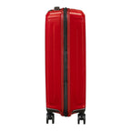 Lieblingstasche NUON Spinner 55/20 Exp carry-on suitcase in bright red with a hard shell and side view.