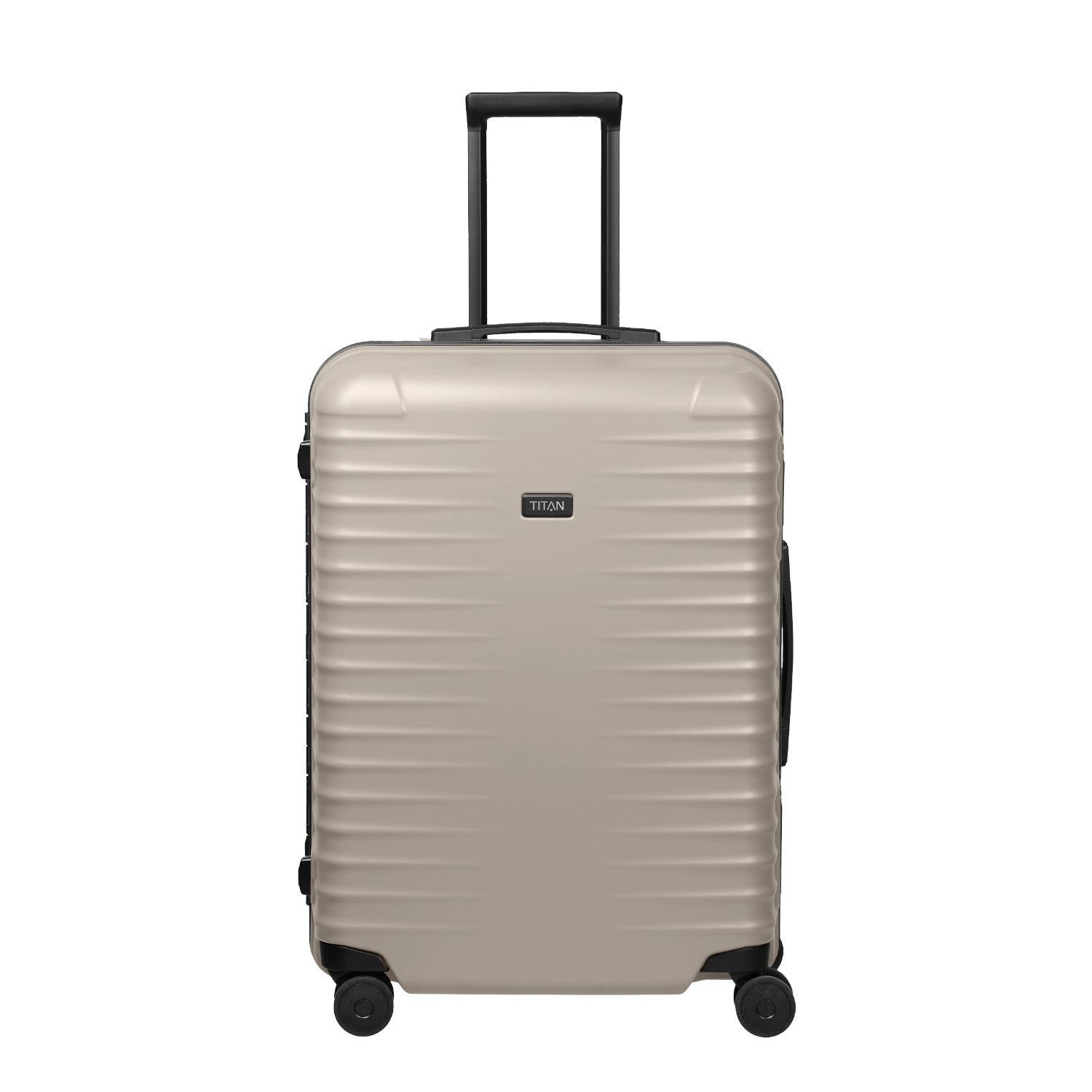 Lieblingstasche OVERSEAS 4w medium beige hardshell trolley suitcase with four wheels and telescopic handle