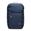 Lieblingstasche Pro Pack navy blue backpack with multiple straps and a colorful zipper pull.