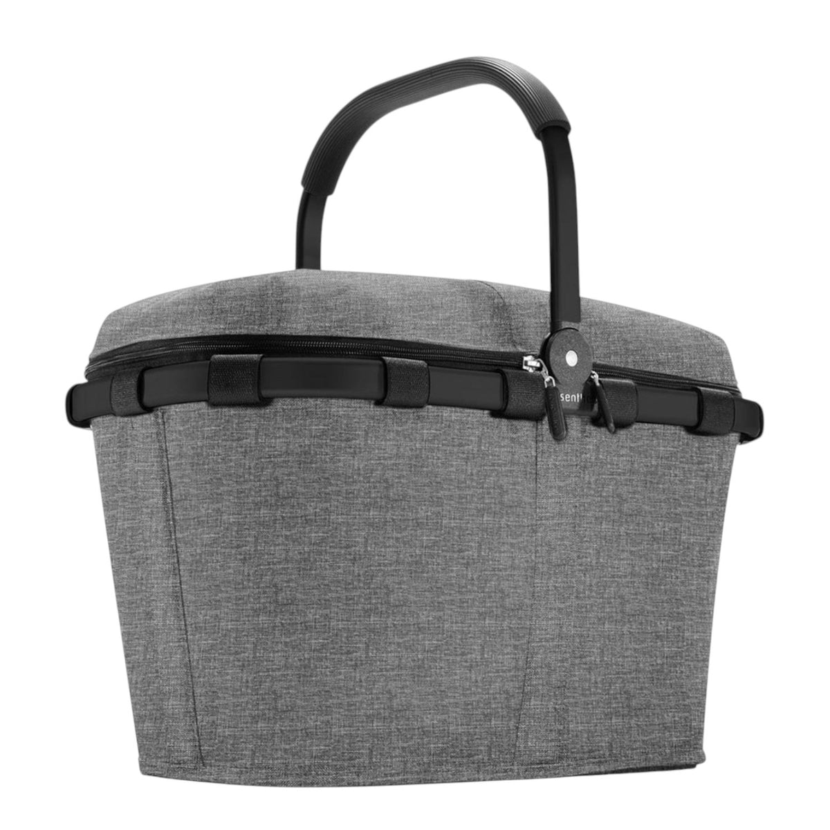 Lieblingstasche reisenthel Carrybag Iso insulated shopping basket in grey with black aluminium frame and lid