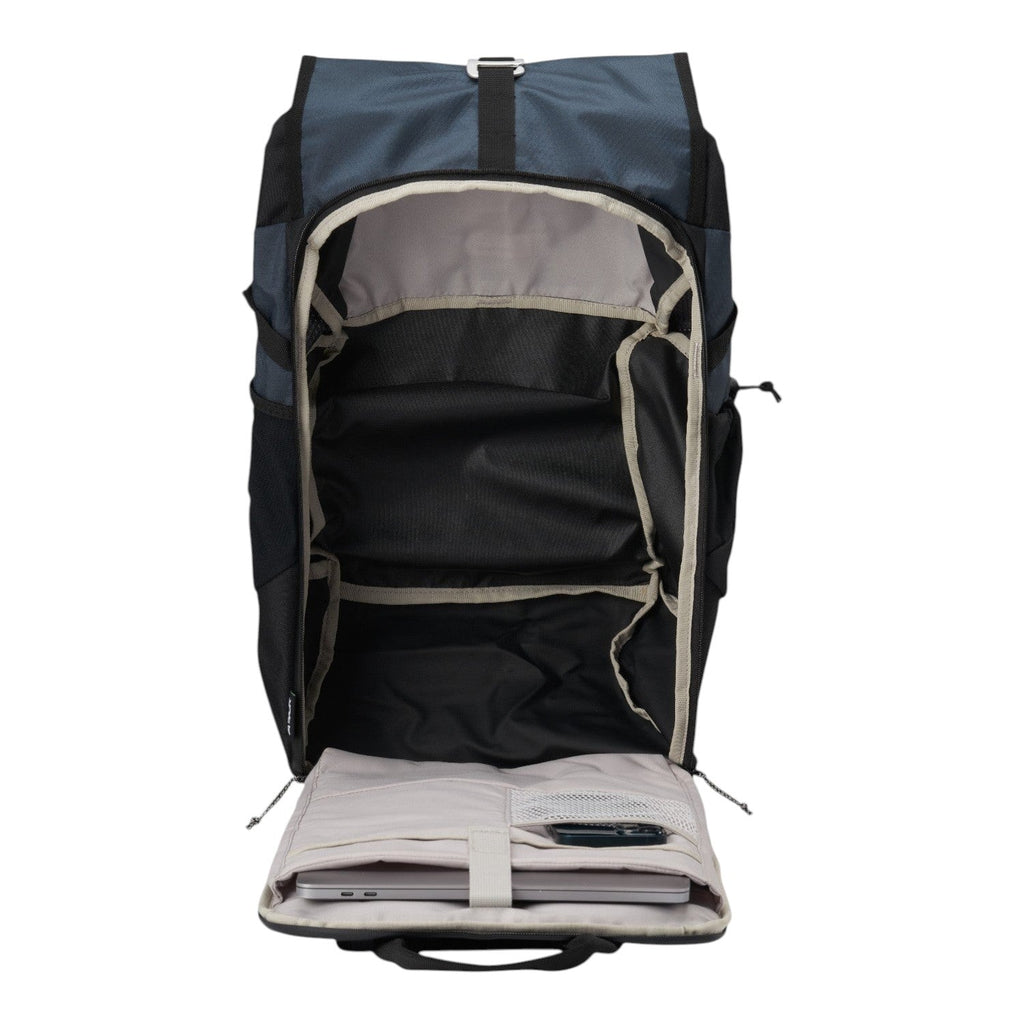 Lieblingstasche Roll Pack 2.0 backpack in navy and black with open main compartment and laptop sleeve