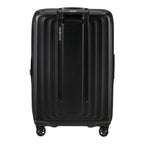 Lieblingstasche Samsonite NUON Spinner 69/25 black hardshell suitcase with four silent wheels and TSA lock.