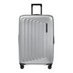 Lieblingstasche Samsonite NUON Spinner 75/28 hard shell suitcase in silver with modern textured design and wheels