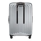 Lieblingstasche Samsonite Nuon Spinner 69/25 hard shell suitcase in silver with telescopic handle and four wheels
