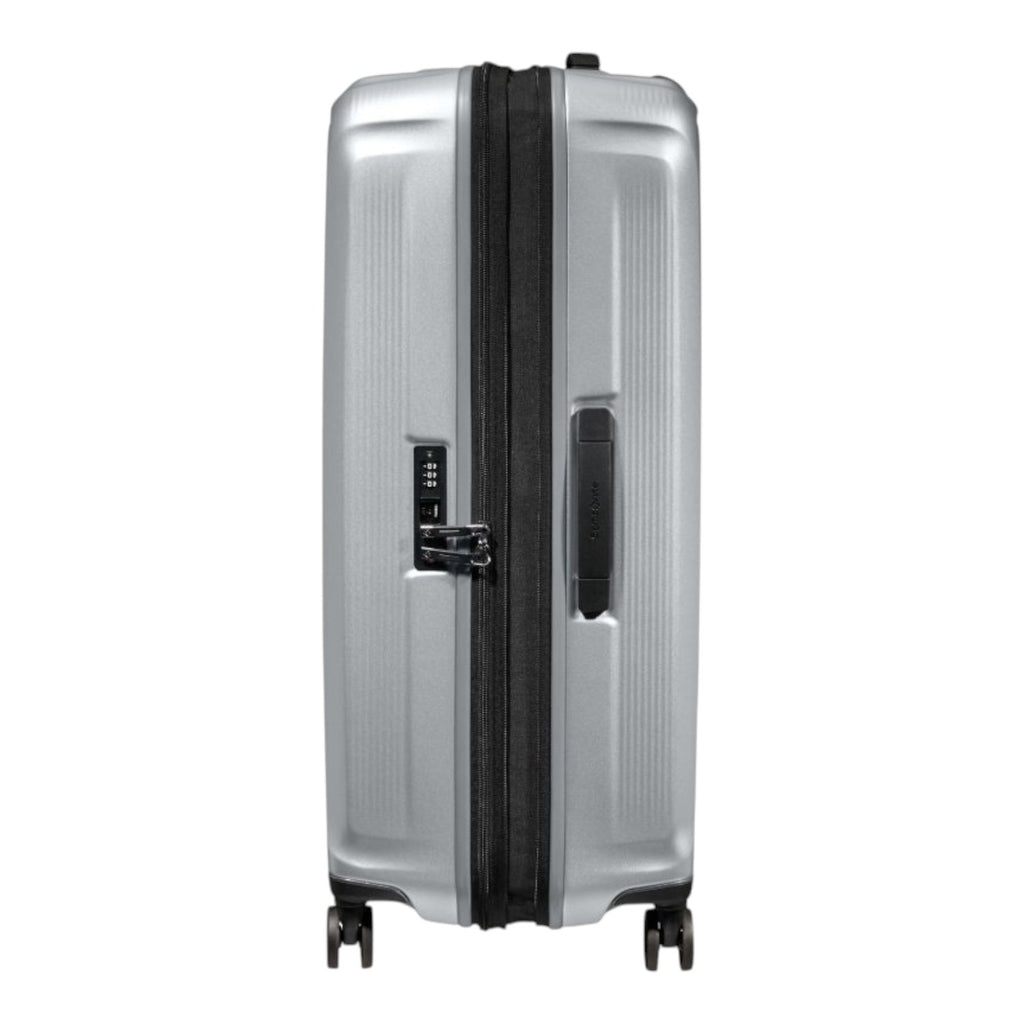 Lieblingstasche Samsonite Nuon Spinner 75/28 silver hardside suitcase with TSA lock and side handle