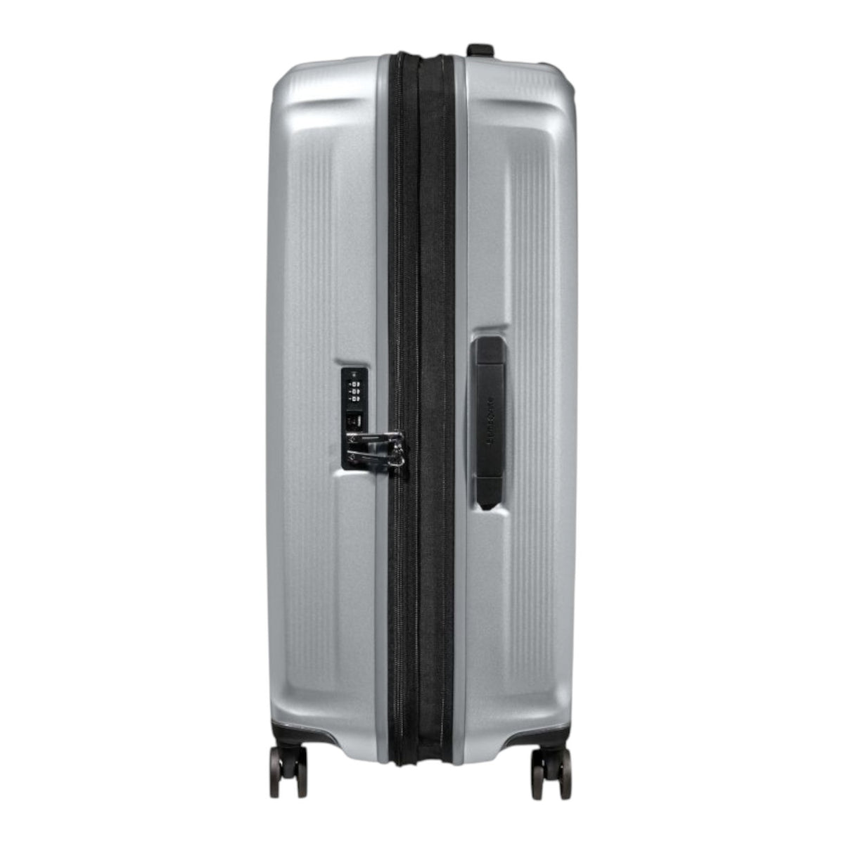 Lieblingstasche Samsonite Nuon Spinner 75/28 silver hardside suitcase with TSA lock and side handle