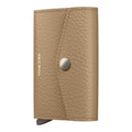 Lieblingstasche Secrid Envelope Pebble beige leather card protector wallet with snap button closure