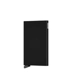 Lieblingstasche Secrid Cardprotector in matte black aluminum, a slim RFID-blocking credit card holder.