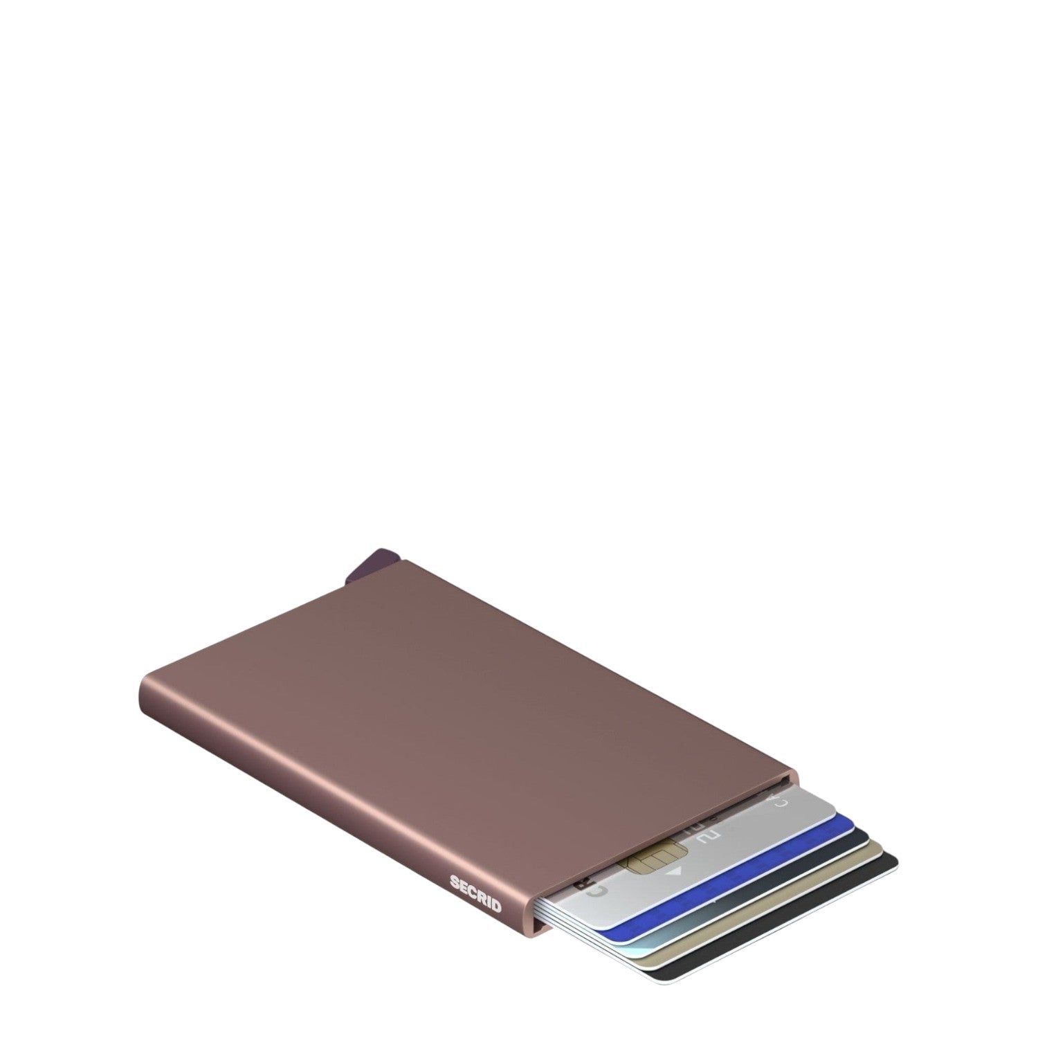 Lieblingstasche Secrid Cardprotector in metallic bronze, a slim RFID-blocking aluminium wallet for secure card storage