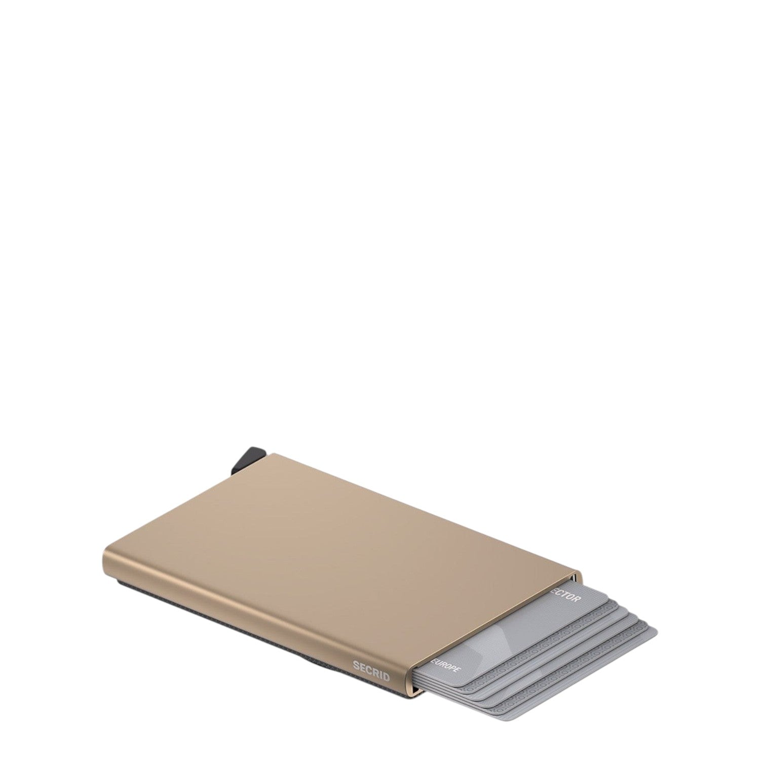 Lieblingstasche Secrid Cardprotector for MagSafe in gold aluminium with RFID protection and card slide mechanism