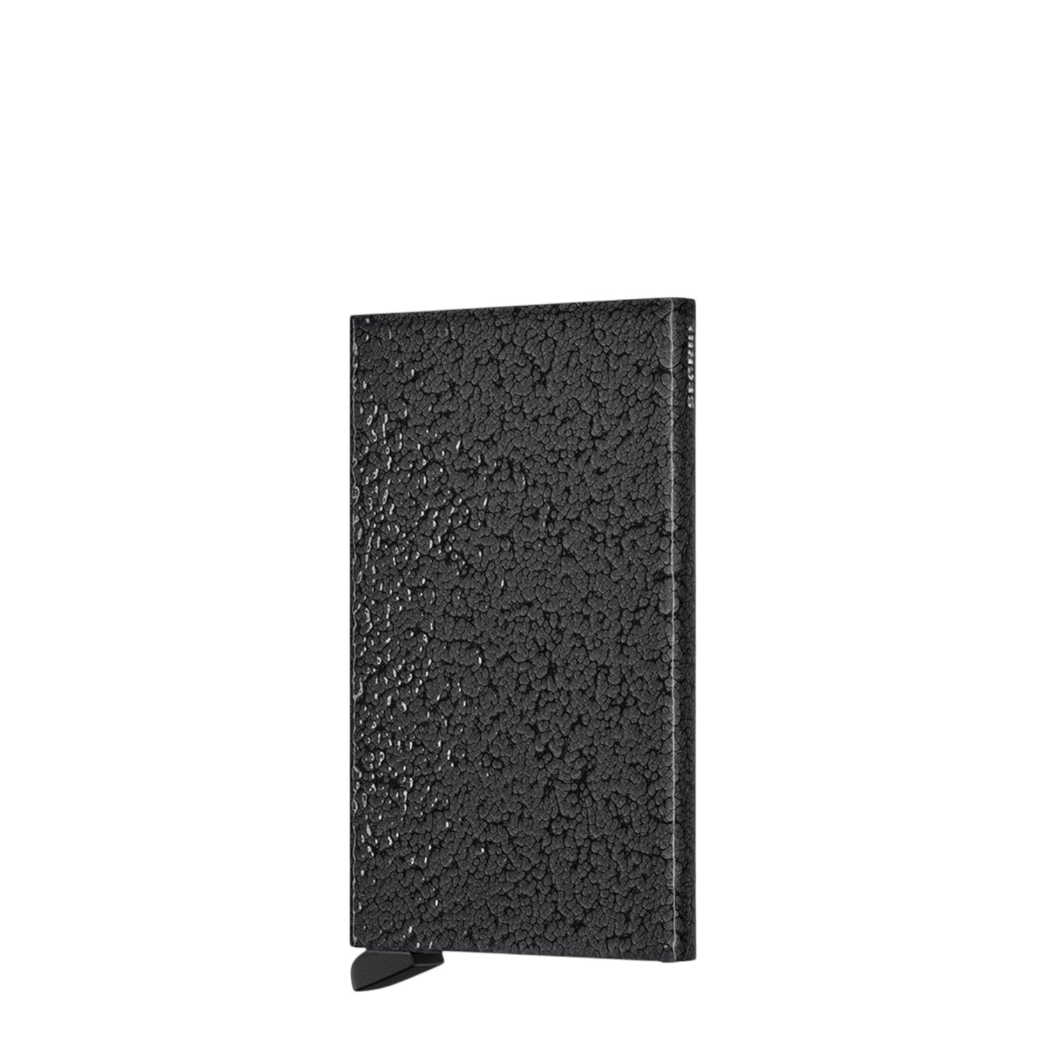 Lieblingstasche Secrid Cardprotector Hammerstone in black with a textured, durable aluminium finish for RFID protection