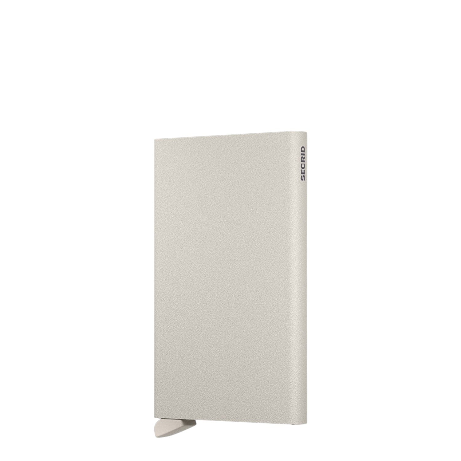 Lieblingstasche Secrid Cardprotector in powder beige, a minimalist aluminium RFID-blocking card holder case.