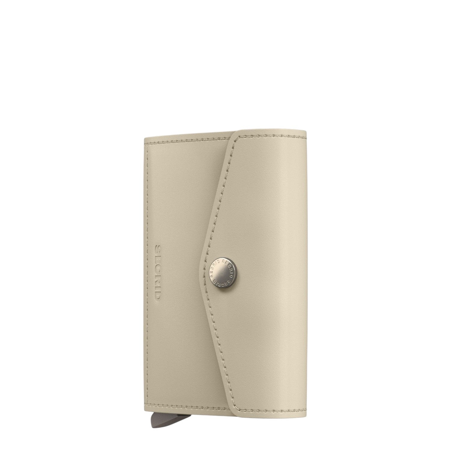 Lieblingstasche Secrid Envelope Original wallet in beige leather with a secure snap button closure