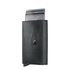 Lieblingstasche Secrid Envelope vintage black leather wallet with RFID card protector and snap button closure