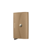 Lieblingstasche Secrid Envelope Pebble wallet in beige textured leather with a secure snap button closure