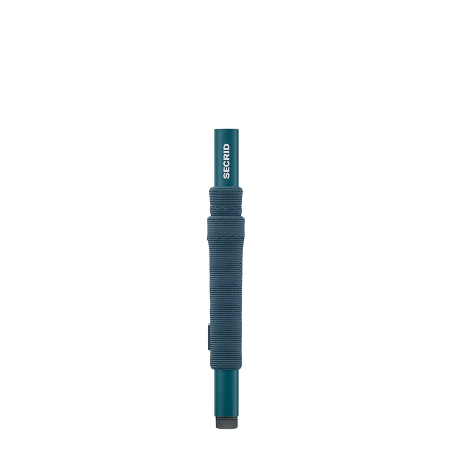 Lieblingstasche Secrid Flexwallet in teal with a flexible powernet textile sleeve and integrated card protector