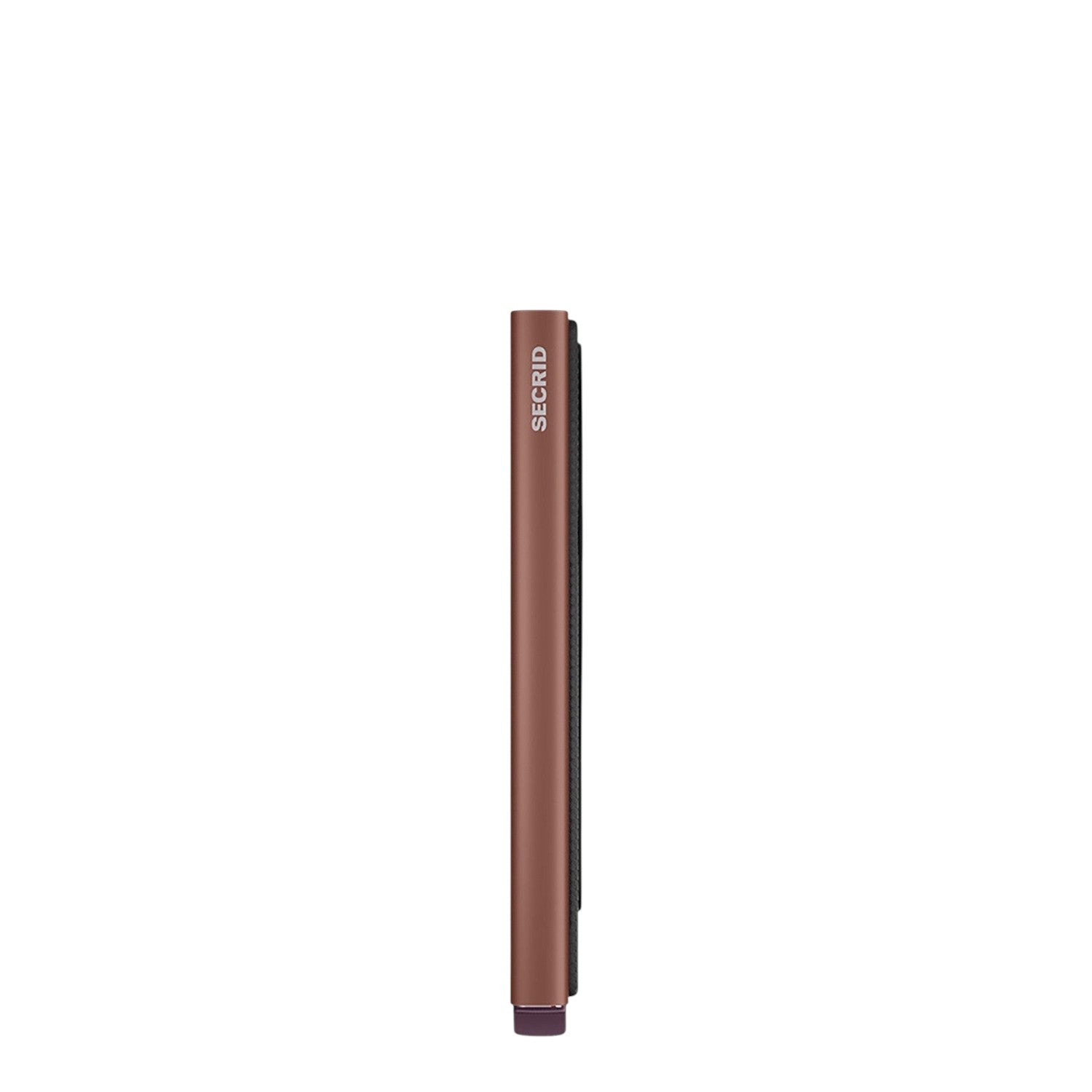 Lieblingstasche Secrid Cardprotector for MagSafe in metallic brown with slim aluminum design and magnetic attachment