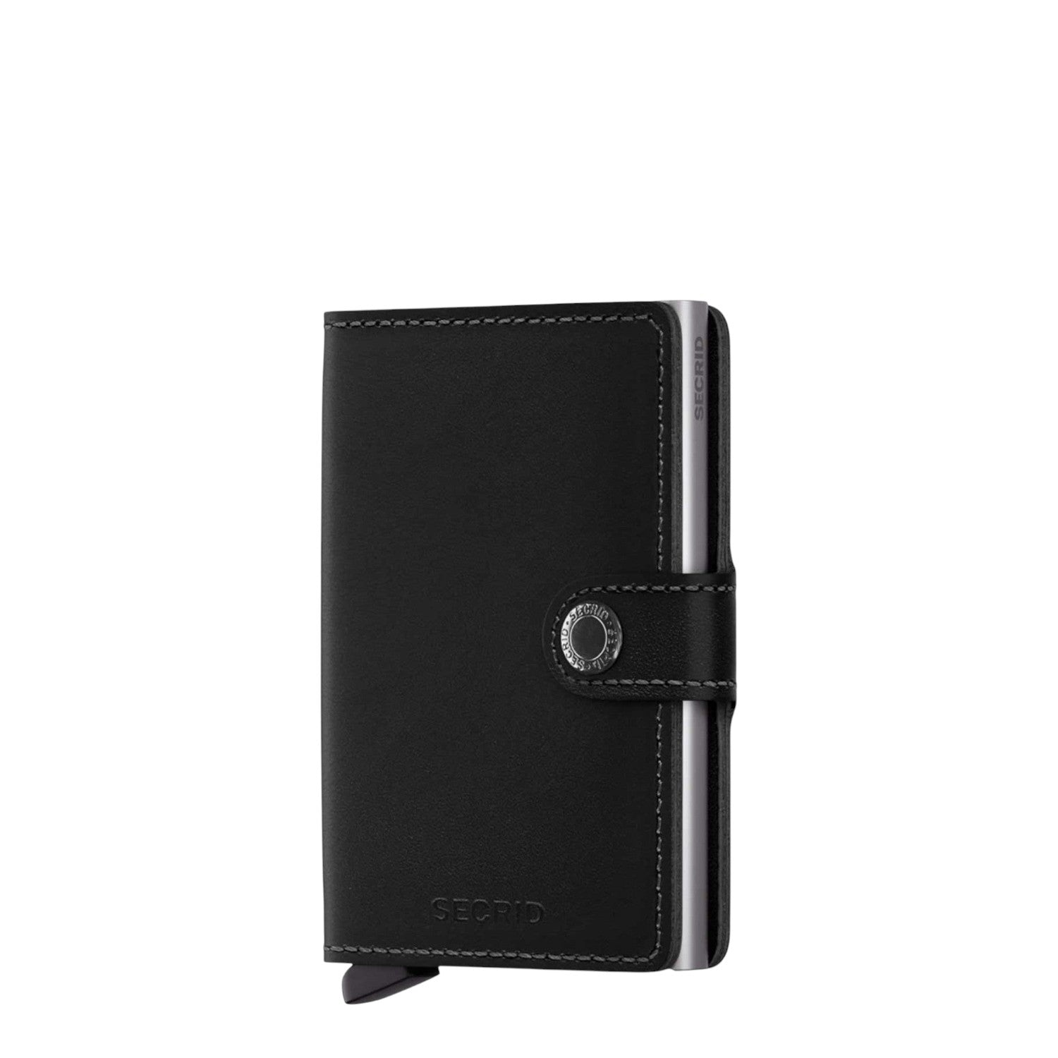 Lieblingstasche Secrid Miniwallet Original in black leather with RFID-protected card protector and snap closure