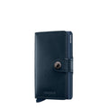 Lieblingstasche Secrid Miniwallet Original in dark blue leather with RFID-protected card protector and snap closure.