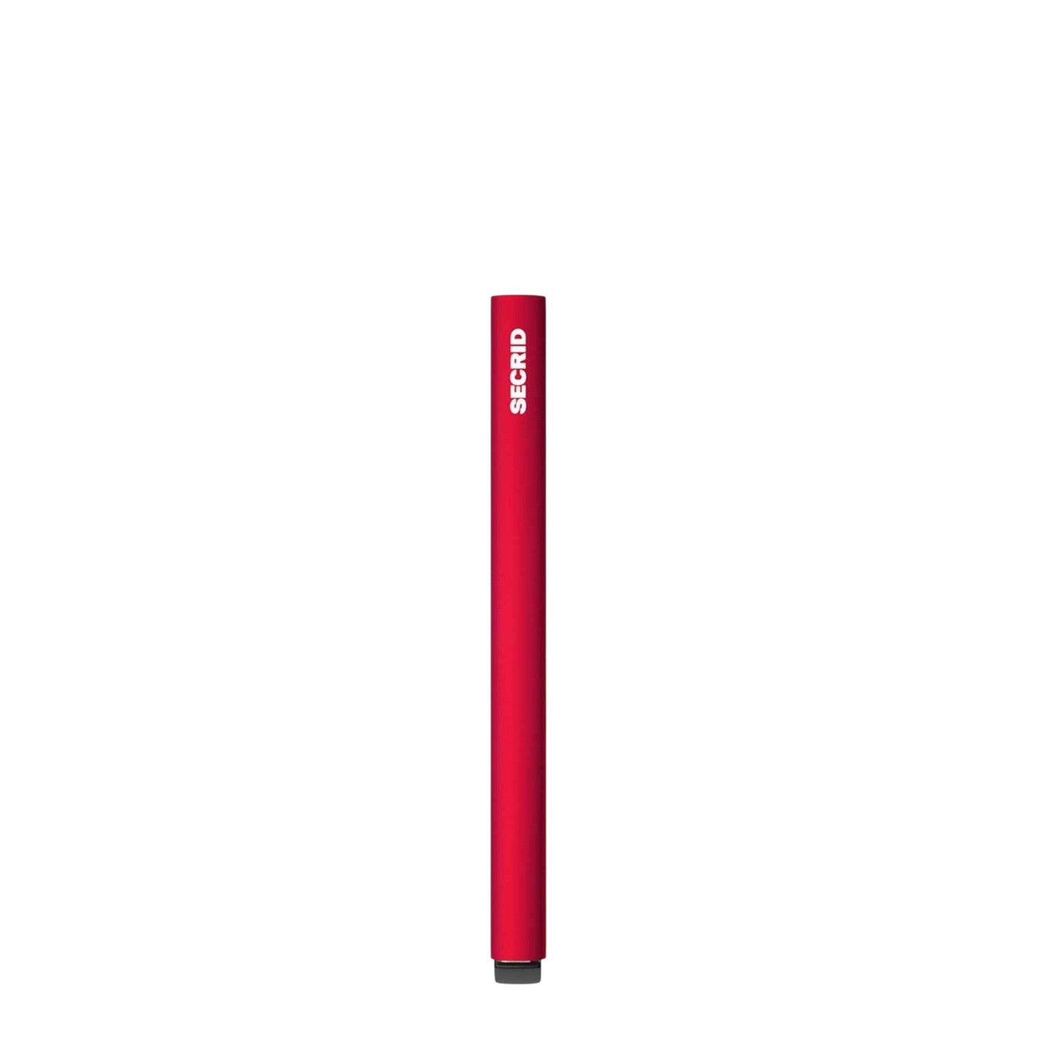 Lieblingstasche Secrid Cardprotector in vibrant red aluminium, featuring a slim, minimalist design for RFID protection.