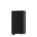 Lieblingstasche Secrid Slimwallet in black leather with integrated RFID-protected card protector mechanism