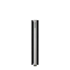 Lieblingstasche Secrid Slimwallet Original in black leather with silver aluminium card protector side view