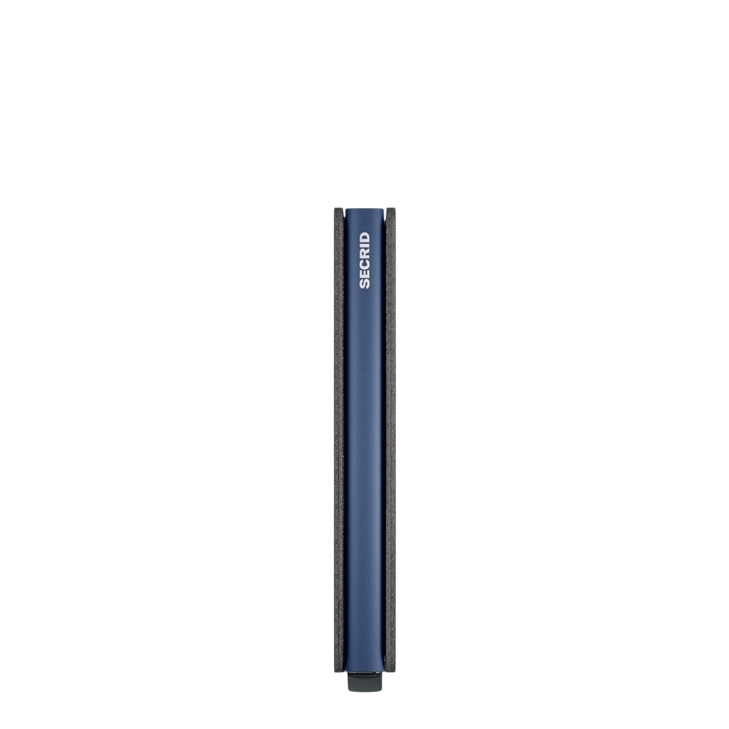Lieblingstasche Secrid Slimwallet in blue with a slim profile and protective card case mechanism