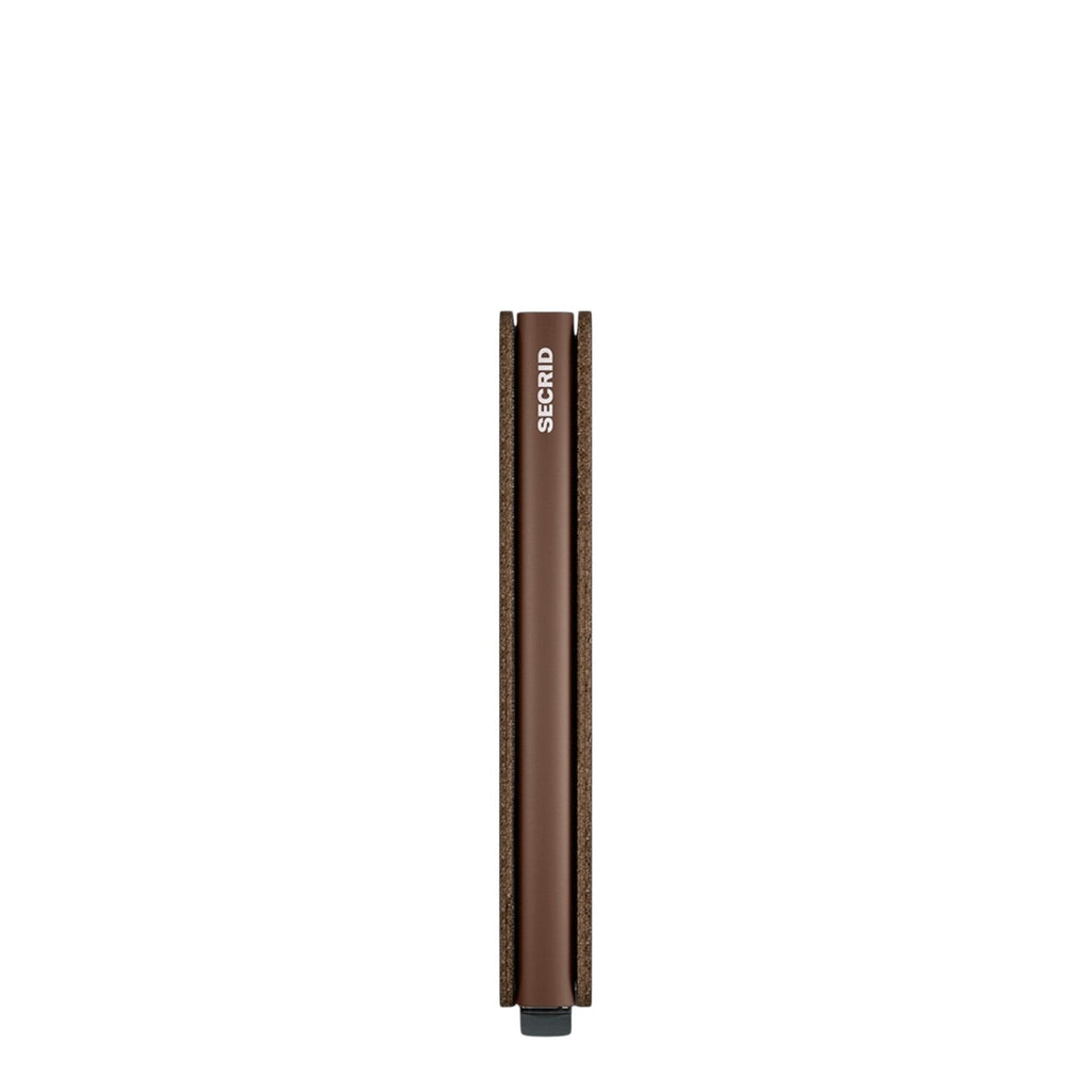 Lieblingstasche Secrid Slimwallet in brown leather with a slim profile and integrated RFID-protected card holder.