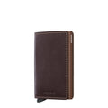 Lieblingstasche Secrid Slimwallet in dark brown leather with RFID protection and card ejector mechanism